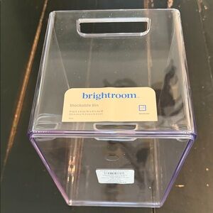 Brightroom Clear Stackable Storage Bin